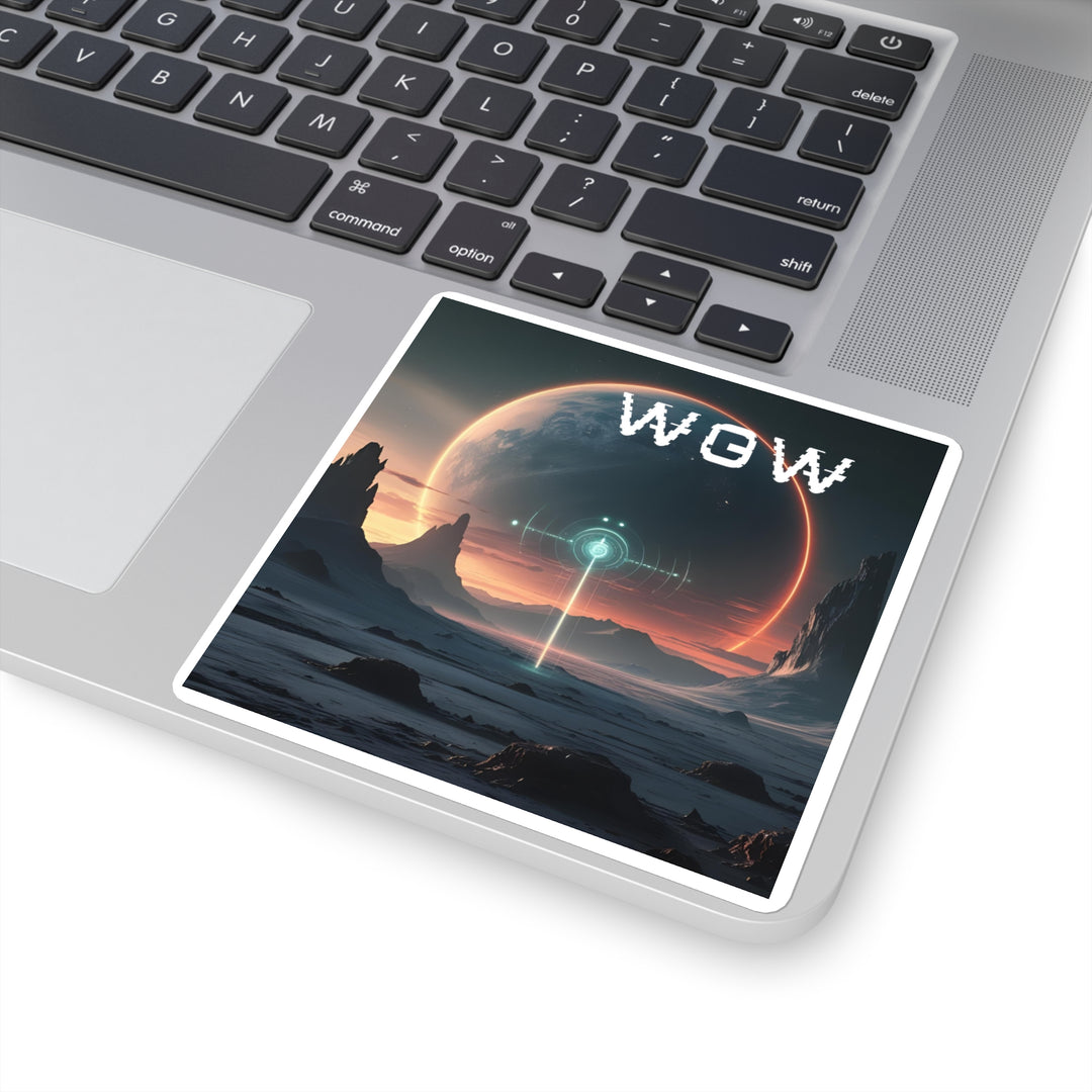 Cosmic Vibes Square Stickers, Outer Space Decor, Laptop Stickers, Astronaut Gifts, Interstellar Art Stickers