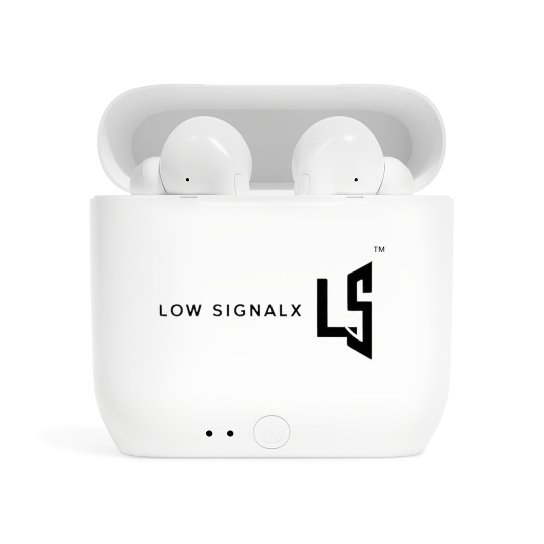 Wireless Earbuds with Low Signal X Design, Tech Gift, Music Accessory, Gym Buddy, Student Essential