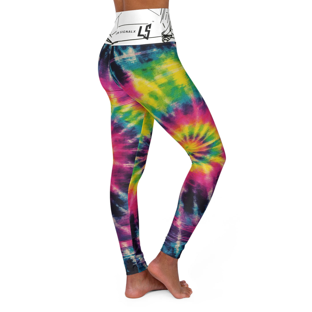 Tie-Dye High-Waist Yoga Leggings — Vibrant Spiral Activewear