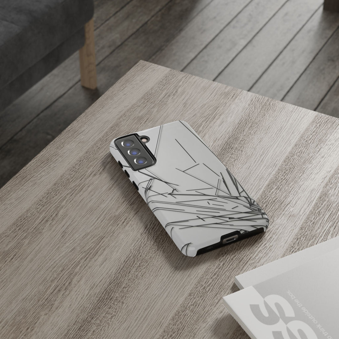 Samsung Galaxy S25 - S21   Stylish and Durable Phone Case with Abstract Shattered Glass Design