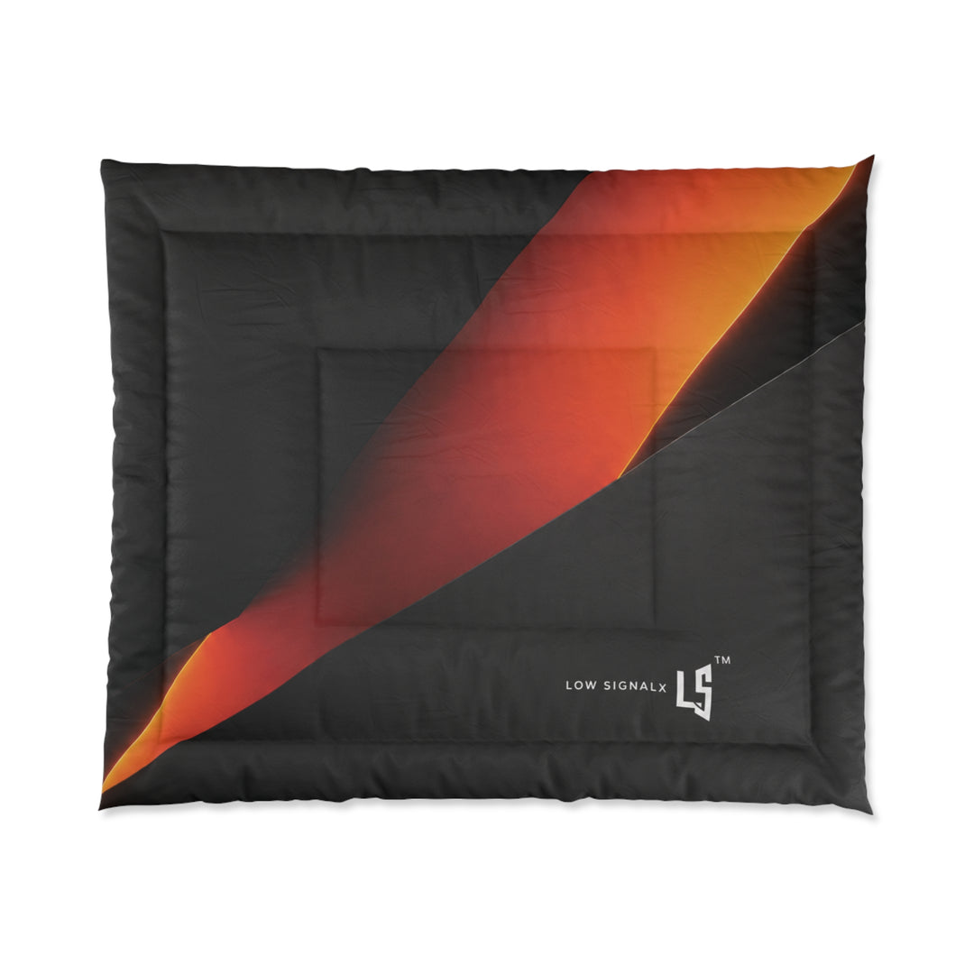 Low SignalX™ Ember Cut Comforter — Orange & Charcoal