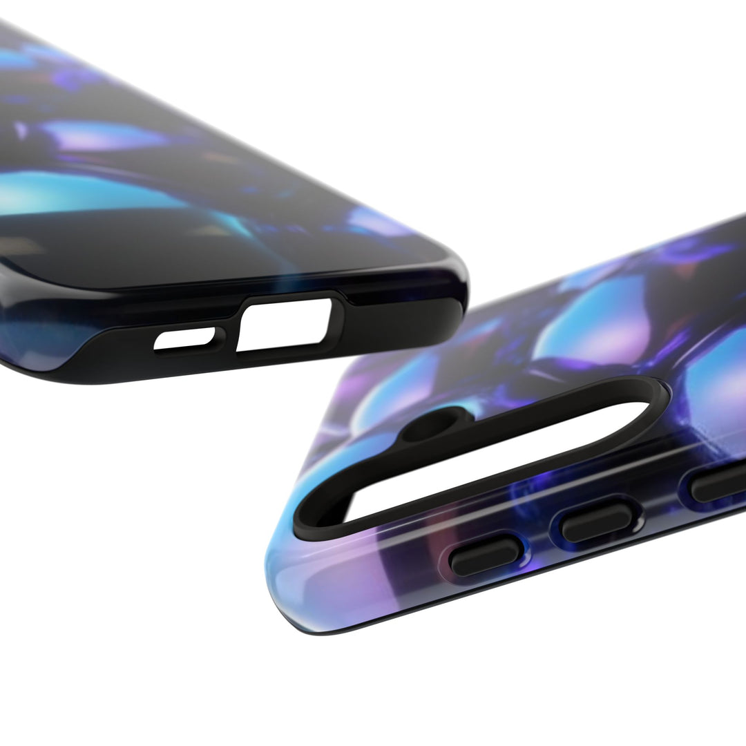 Samsung Sleek Tough Phone Case - Iridescent Bubble Design