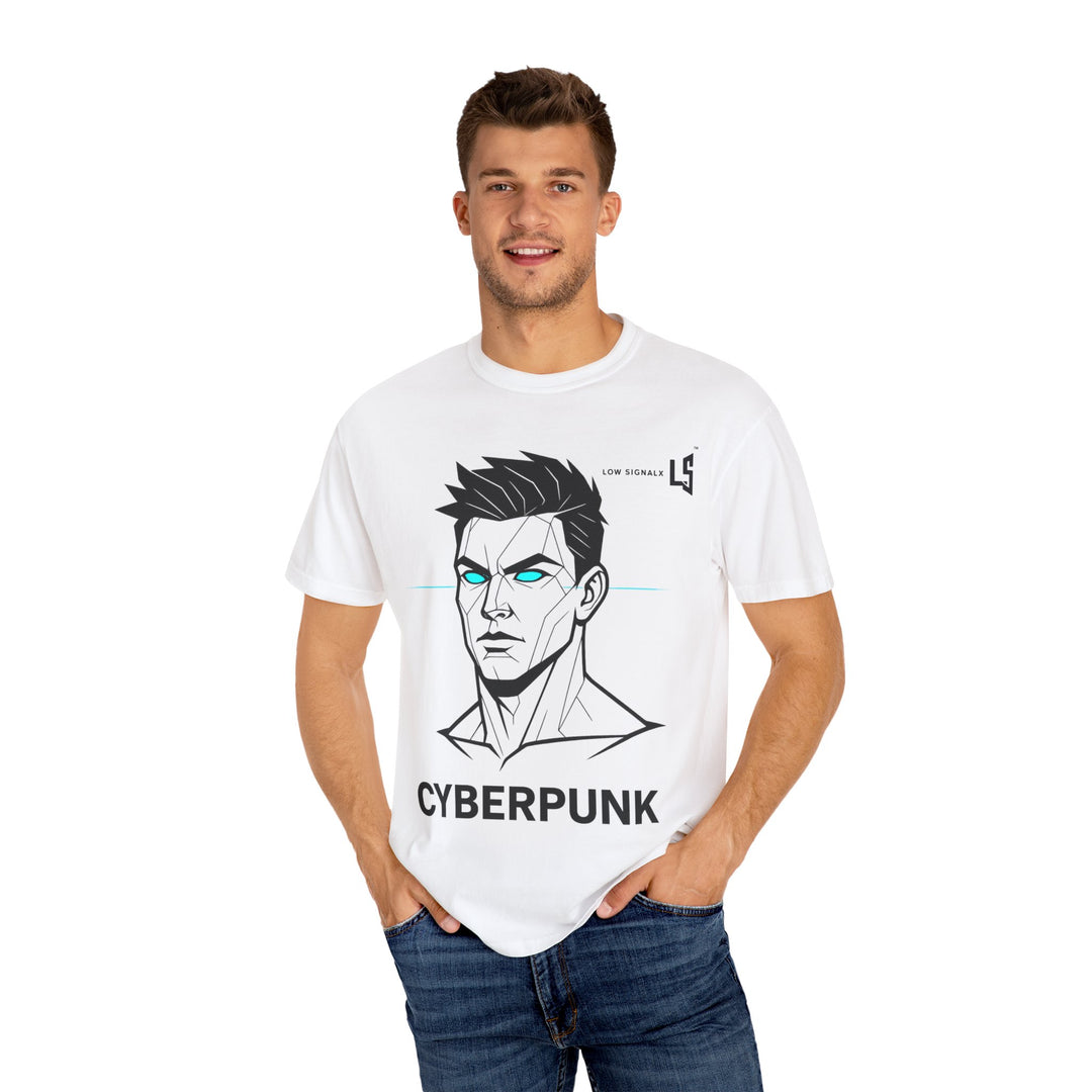 Cyberpunk Graphic T-shirt, Unisex Gamer Tee, Futuristic Style Shirt, Casual Wear, Geek Fashion