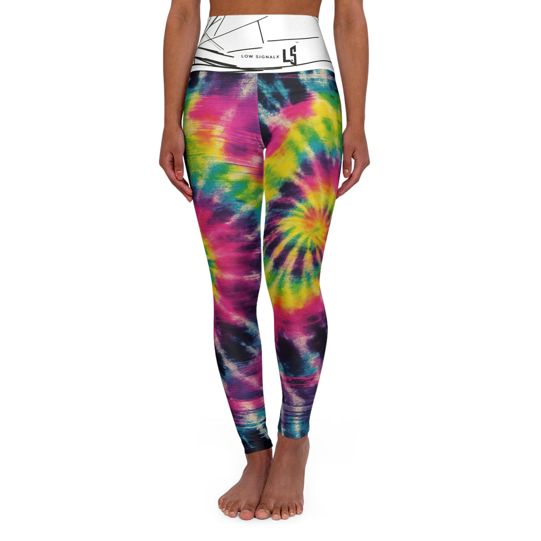 Tie-Dye High-Waist Yoga Leggings — Vibrant Spiral Activewear