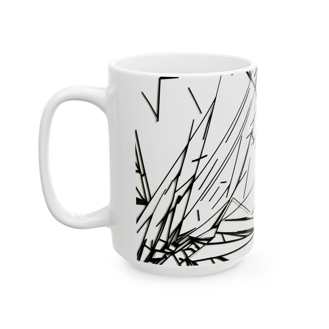 Minimalist Coffee Cup, Artistic Tea Mug, Contemporary Drinkware, Stylish Gift for Home Decor