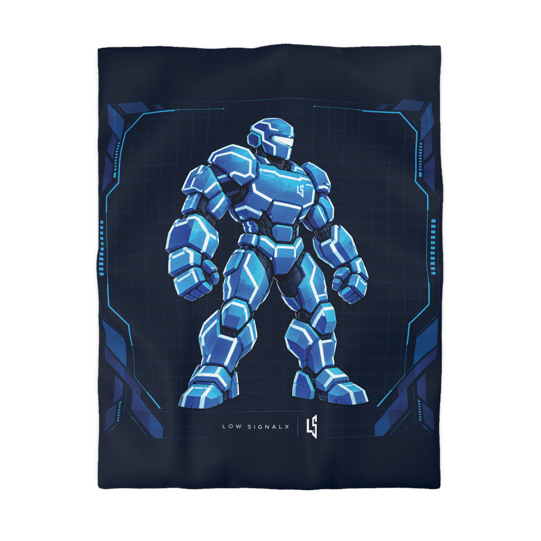 Low SignalX™ Cyber Warrior — Signal Armor Duvet Cover
