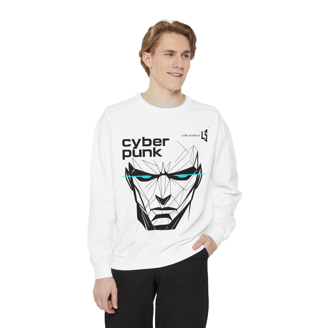Cyberpunk Unisex Sweatshirt | Retro Gaming Apparel, Streetwear, Gift for Him, Tech Enthusiast, Casual Lounge Wear