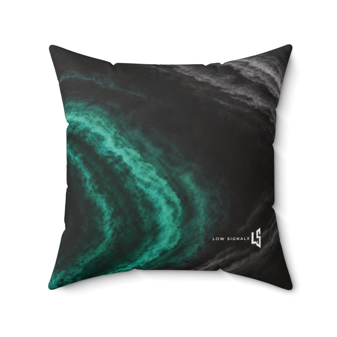 Low SignalX™ Phase Shift Accent Pillow — Teal & Graphite