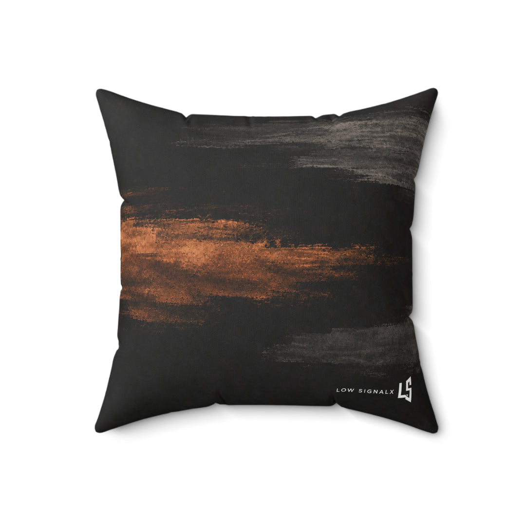 Low SignalX™ Copper Echo Accent Pillow — Copper & Charcoal
