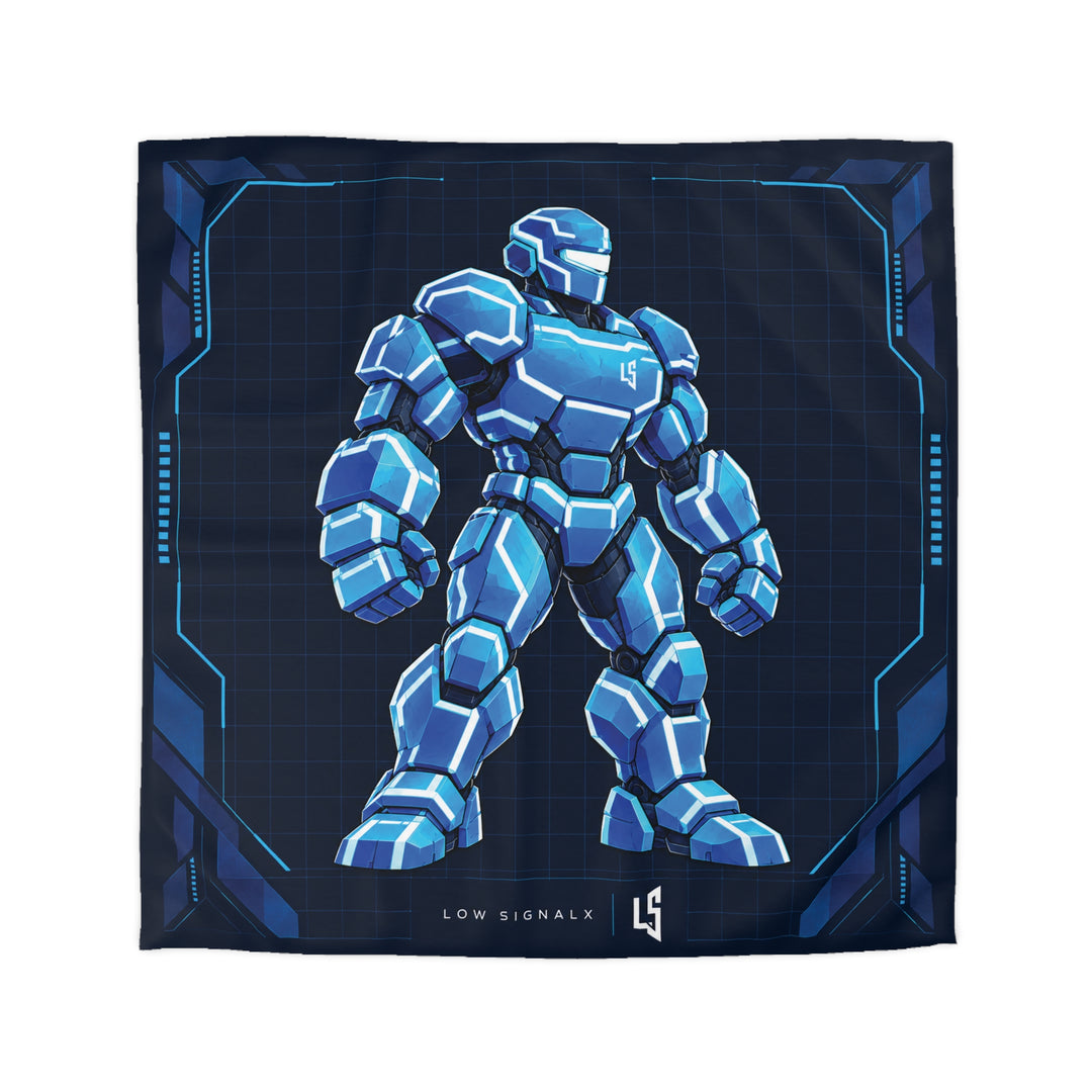 Low SignalX™ Cyber Warrior — Signal Armor Duvet Cover