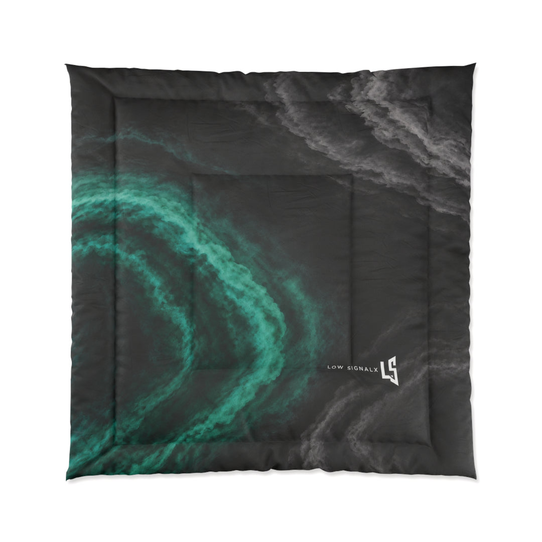 Low SignalX™ Phase Shift Comforter — Teal & Graphite