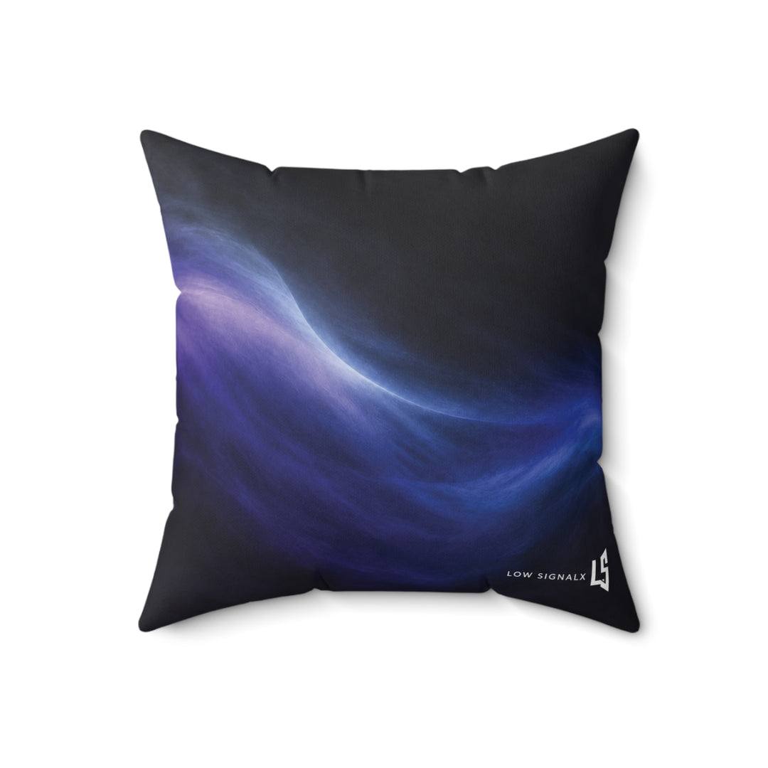 Low SignalX™ Dusk Drift Accent Pillow — Violet, Blue & Graphite