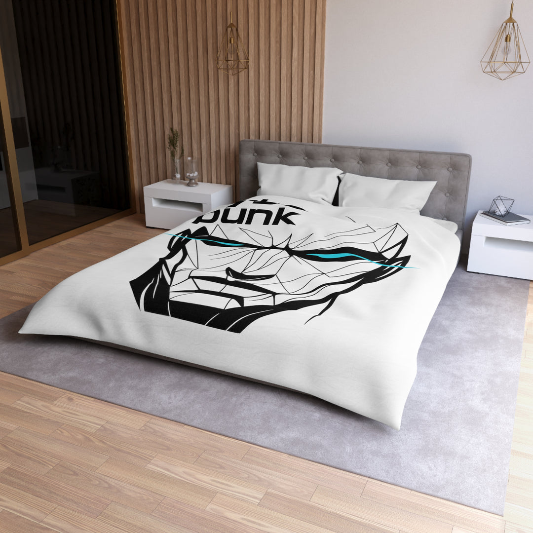 Cyberpunk Microfiber Duvet Cover for Futuristic Home Decor, Unique Bedding, Gift for Gamers, Bedroom Makeover, Stylish Sleep Essentials