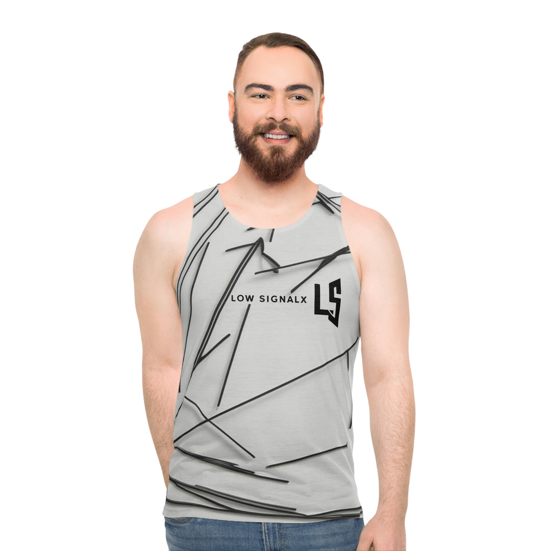Modern Graphic Unisex Tank Top - Low SignalX Design