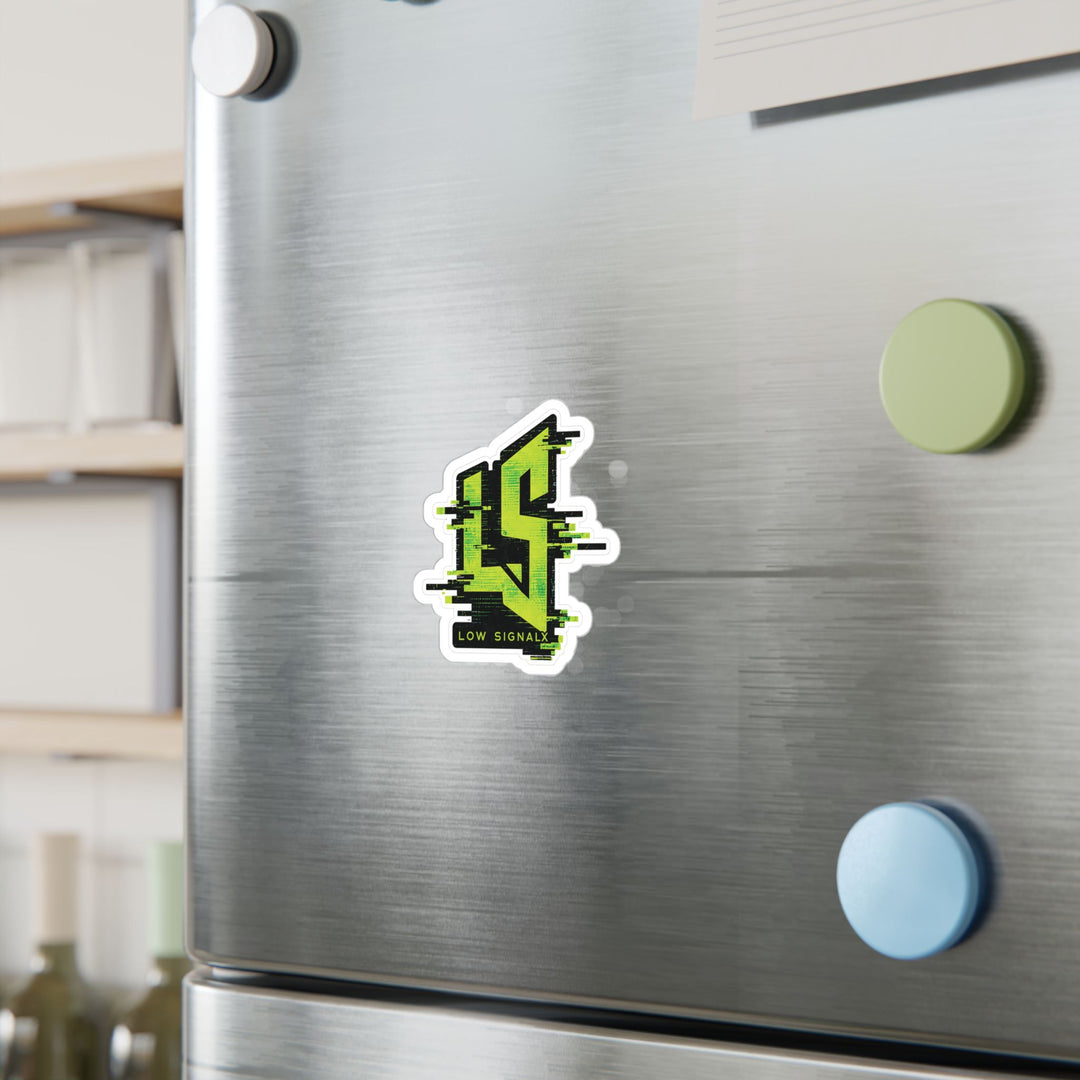 Toxic Signal — Low SignalX Glitch Vinyl Sticker
