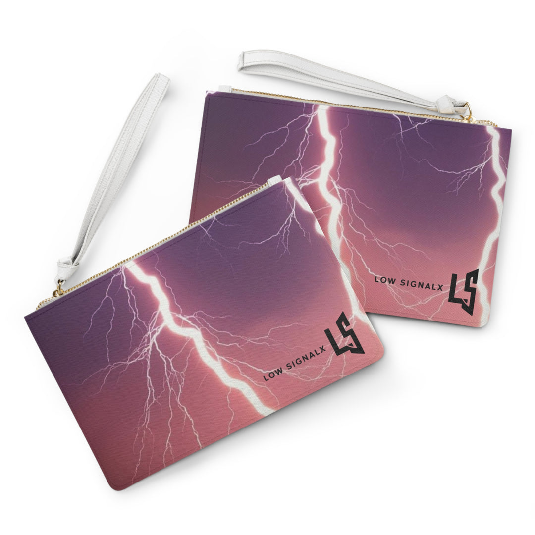 Thunderstorm Clutch Bag - Bold Lightning Design for Stylish Everyday Use