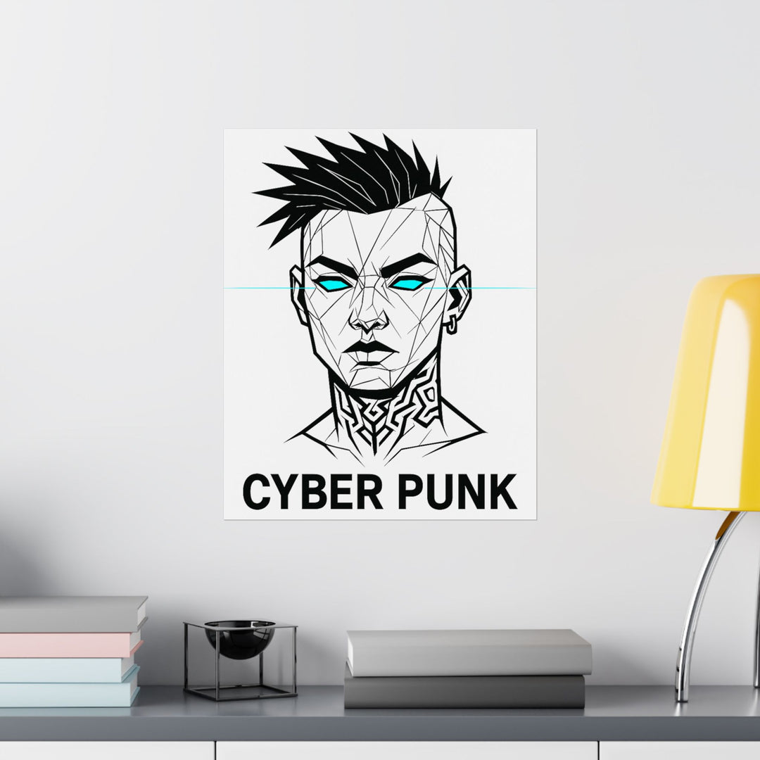 Cyberpunk Matte Vertical Posters, Futuristic Wall Art, Cool Room Decor, Unique Gifts, Cyberpunk Aesthetic, Home & Office Decor