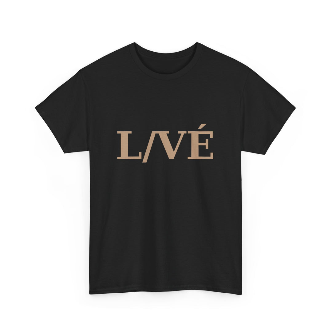 LIVÉ Unisex Heavy Cotton Tee - Stylish Casual Wear for Everyday Comfort