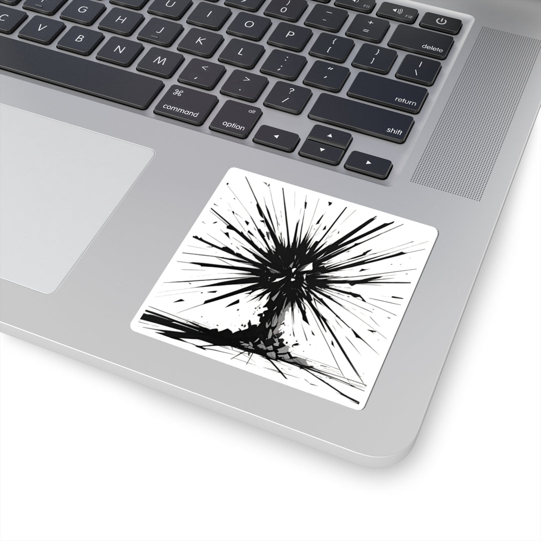 Explosive Art Kiss-Cut Stickers | Unique Laptop Decor, Gift for Artists, Creative Expression, Wall Decor, Explosion Design