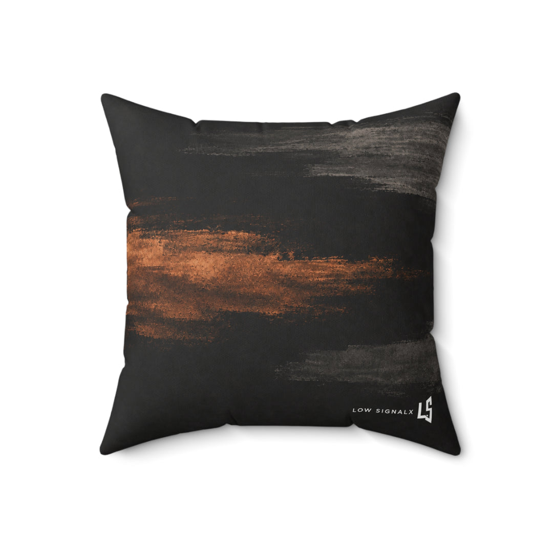 Low SignalX™ Copper Echo Accent Pillow — Copper & Charcoal