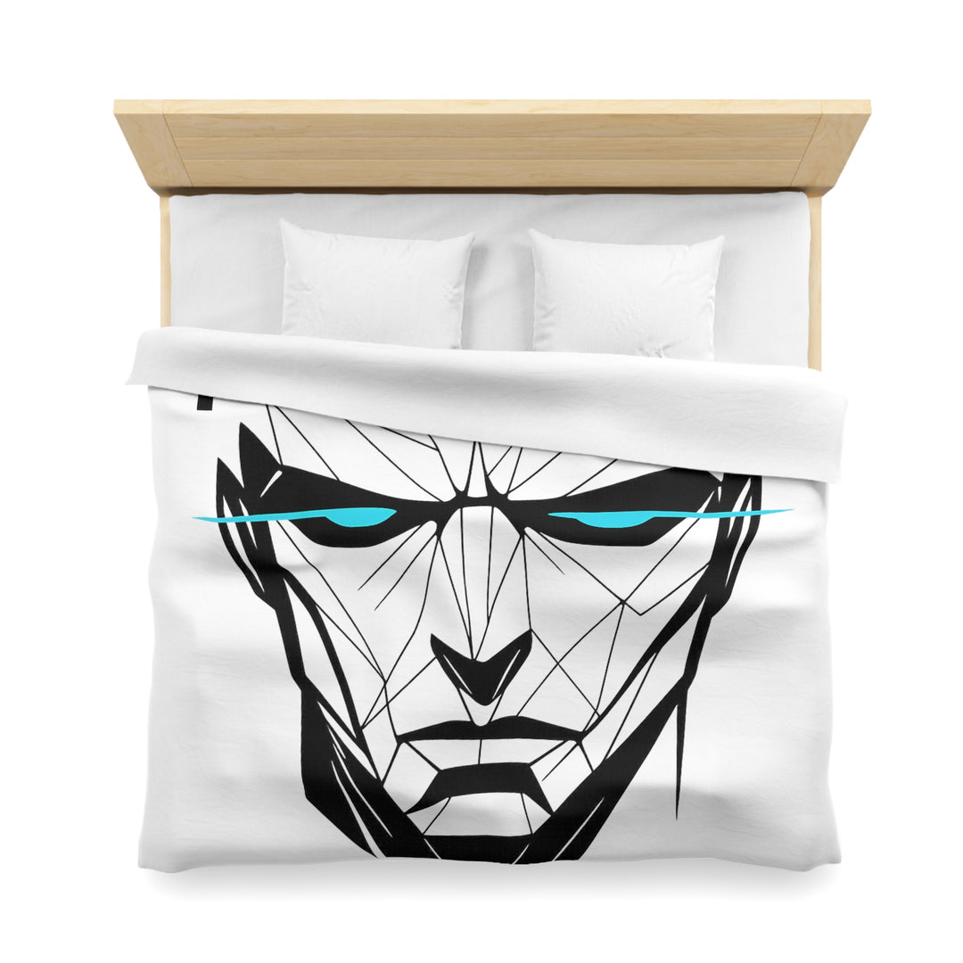 Cyberpunk Microfiber Duvet Cover for Futuristic Home Decor, Unique Bedding, Gift for Gamers, Bedroom Makeover, Stylish Sleep Essentials