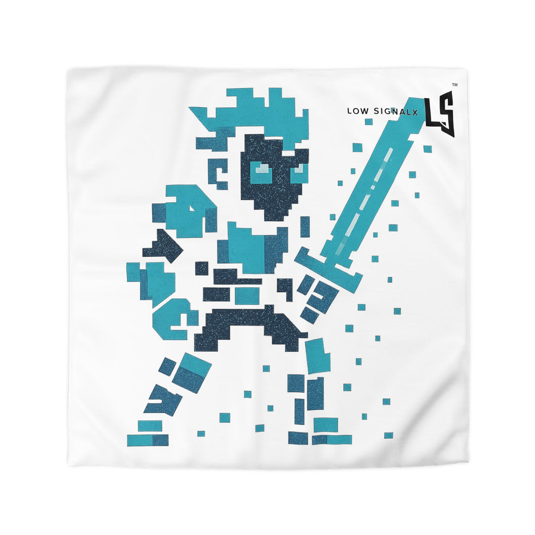 Pixel Hero Microfiber Duvet Cover, Retro Gaming Bedding, Gamer Room Decor, Gift for Gamers, Video Game Themed Bedroom