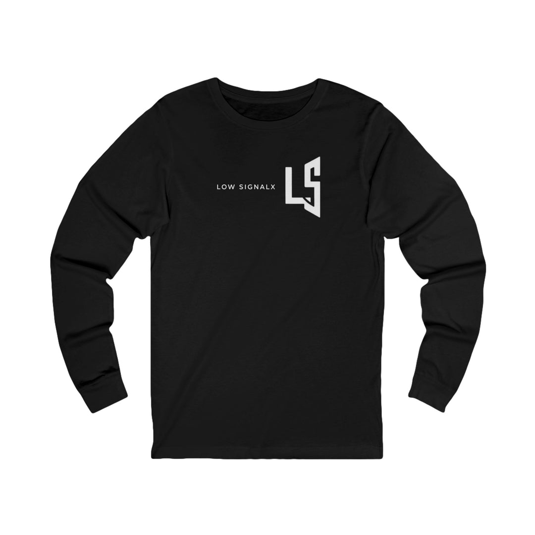 Low SignalX LS Logo Long Sleeve Tee — Minimal Black Shirt