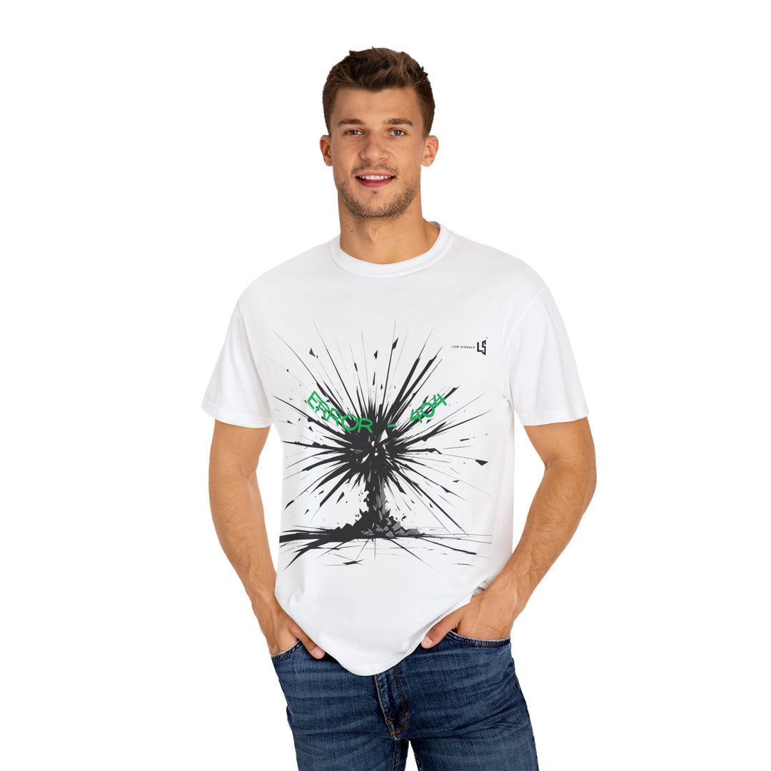Edgy Graphic Tee: Error 404 Design, Streetwear T-Shirt, Casual Unisex Shirt, Gift for Him or Her, Trendy Summer Wear