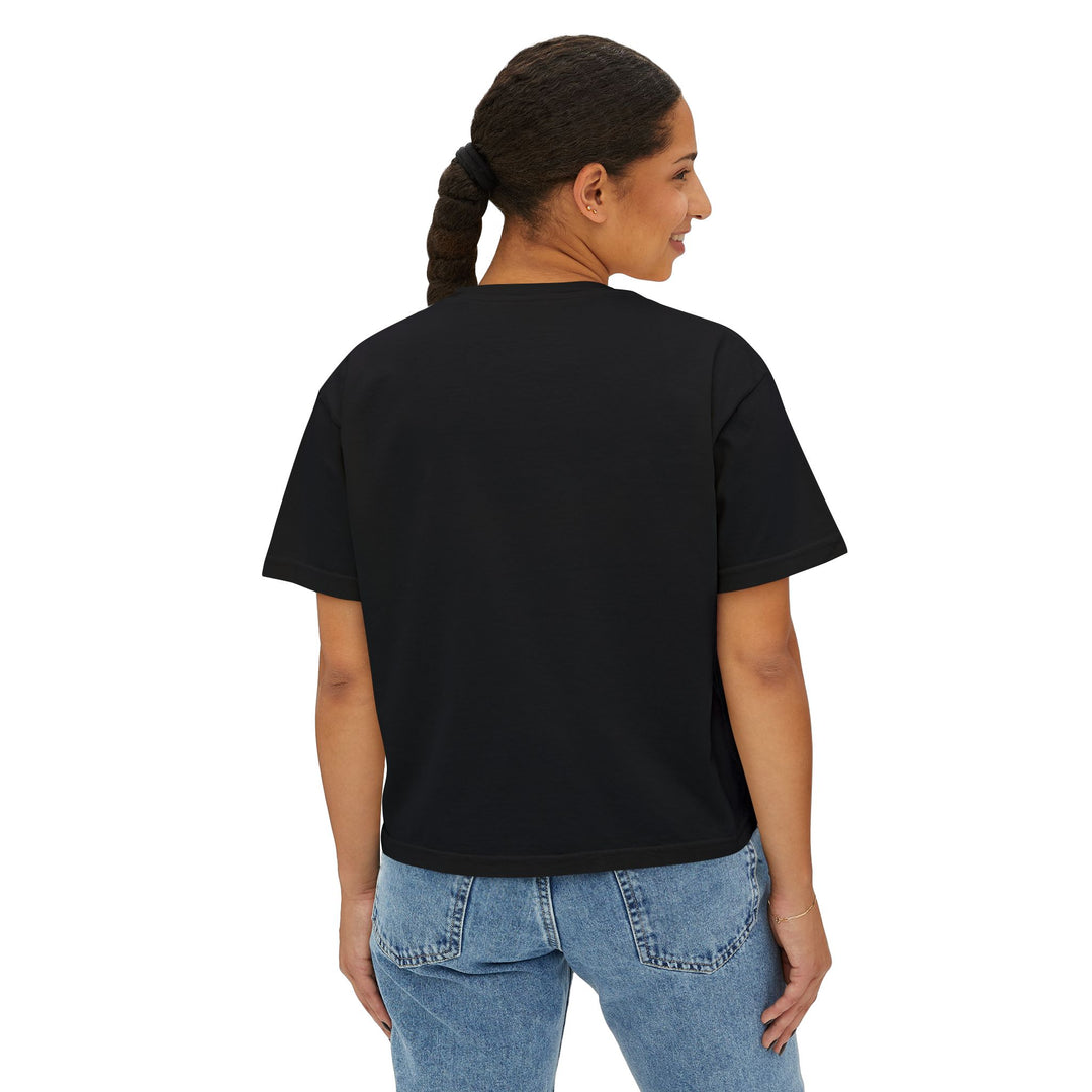 Low SignalX — Women’s Essential Boxy Logo Tee | Black