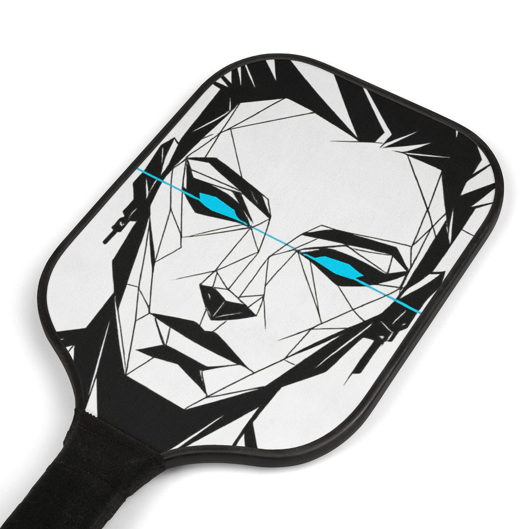 Pickleball Paddle Set, Geometric Design, Sports Gift, Active Lifestyle, Outdoor Game, Pickleball Accessories