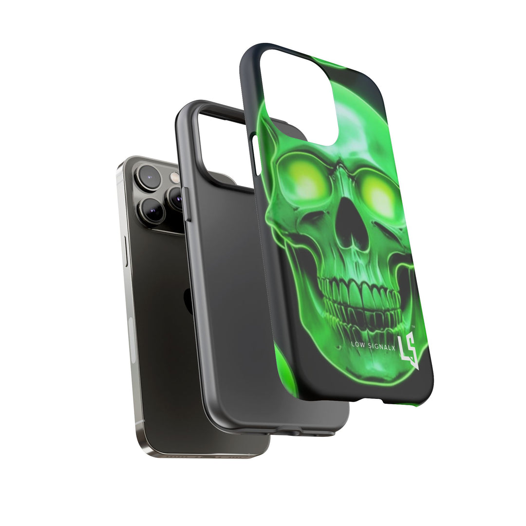 iPhone 17 PRO MAX - XS MAX Tough Cases - Neon Skull Phone Case for Edgy Style
