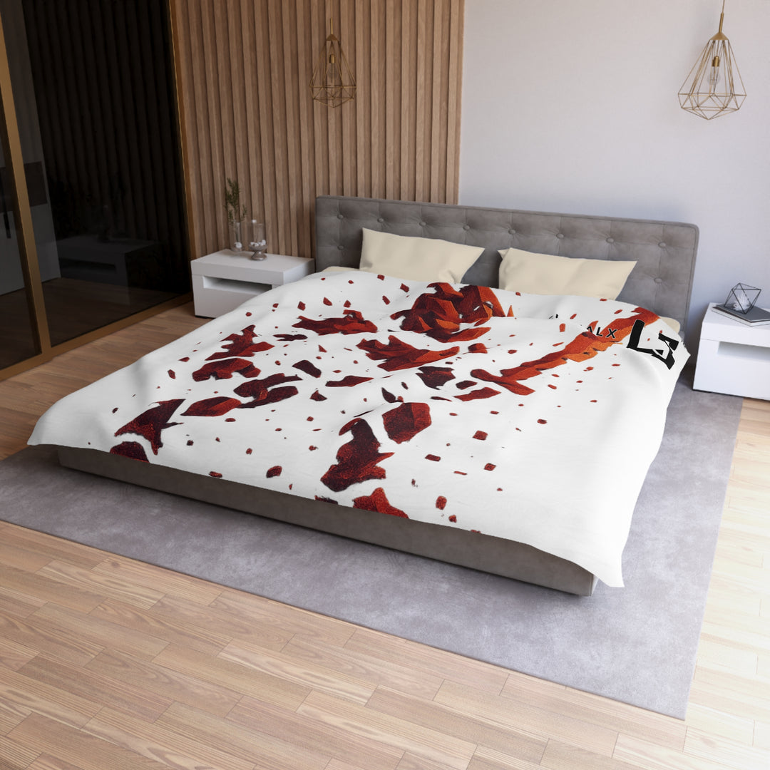 Heroic Microfiber Duvet Cover - Bold Knight Design for Gamers, Kids' Room Decor, Video Game Enthusiasts, Unique Gift Idea