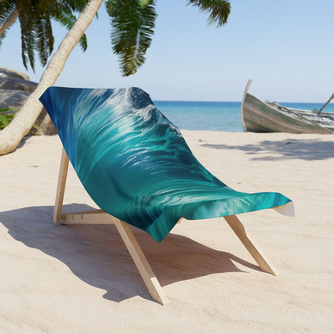 Ocean Wave Beach Towel - Vibrant Coastal Design