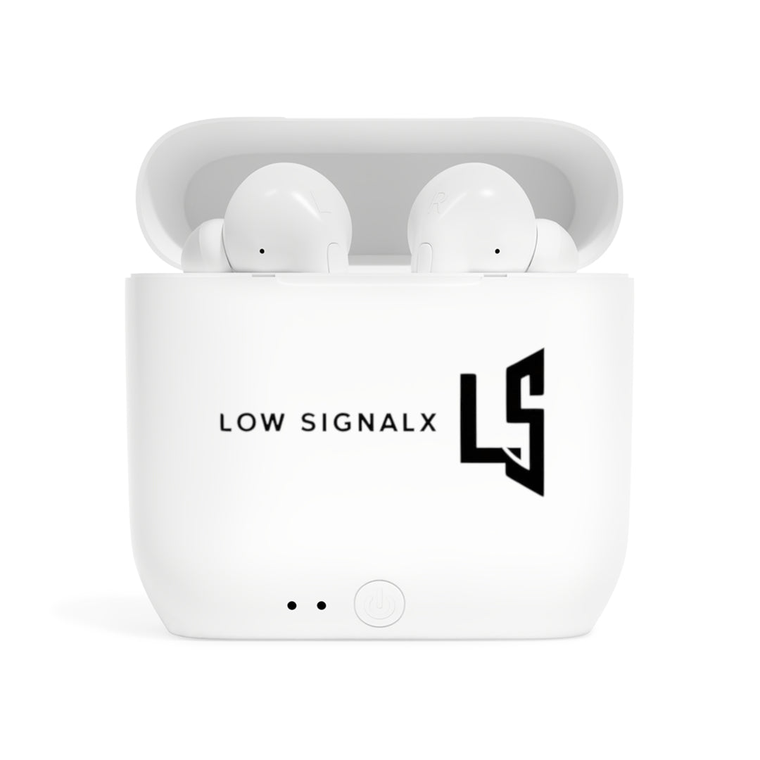 Wireless Earbuds with Low Signal X Design, Tech Gift, Music Accessory, Gym Buddy, Student Essential