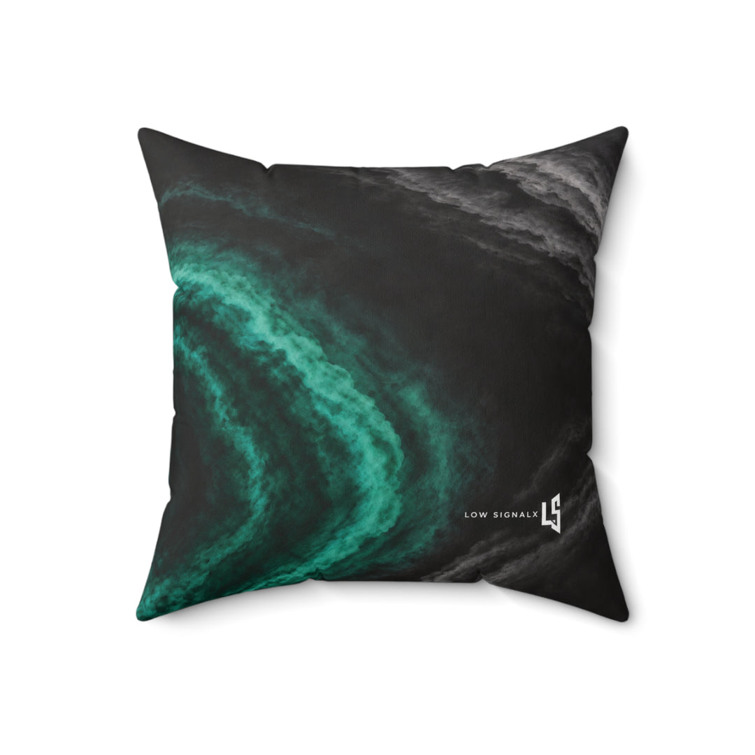 Low SignalX™ Phase Shift Accent Pillow — Teal & Graphite