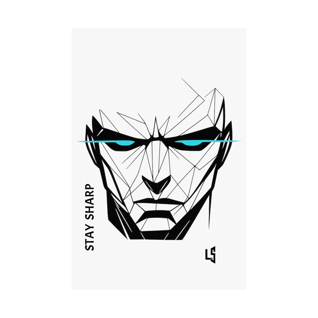 Geometric Sentinel — Minimalist Geometric Matte Poster