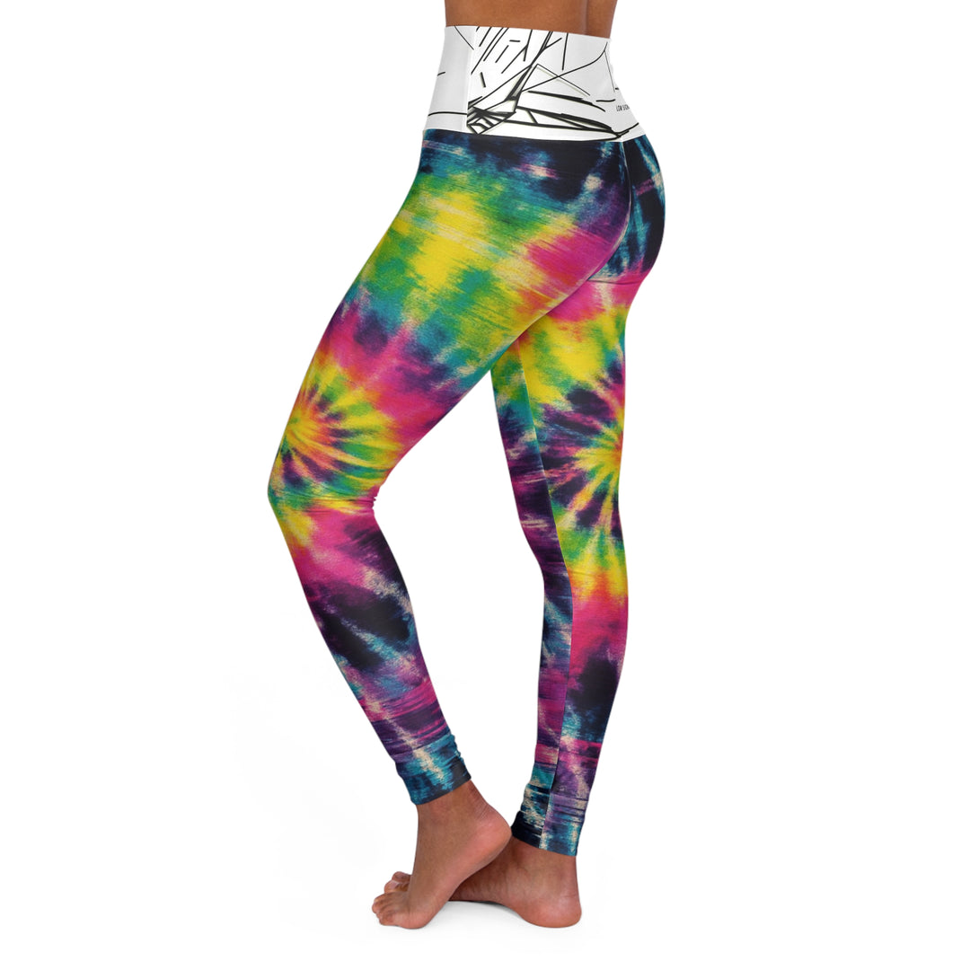 Tie-Dye High-Waist Yoga Leggings — Vibrant Spiral Activewear