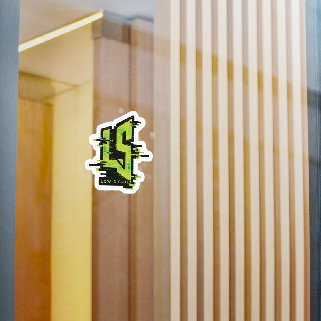 Toxic Signal — Low SignalX Glitch Vinyl Sticker