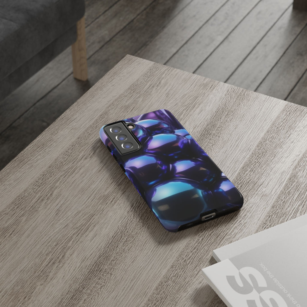 Samsung Sleek Tough Phone Case - Iridescent Bubble Design