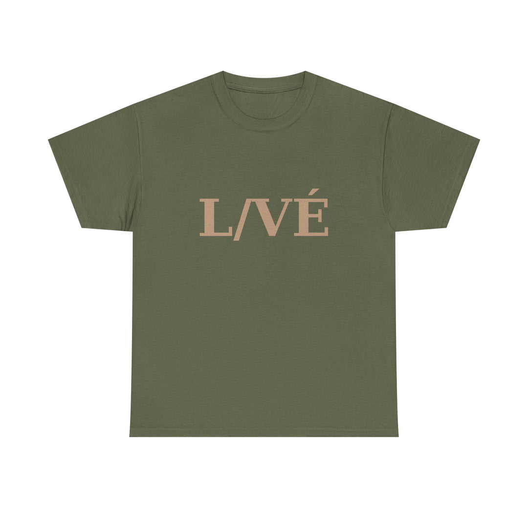 LIVÉ Unisex Heavy Cotton Tee - Stylish Casual Wear for Everyday Comfort