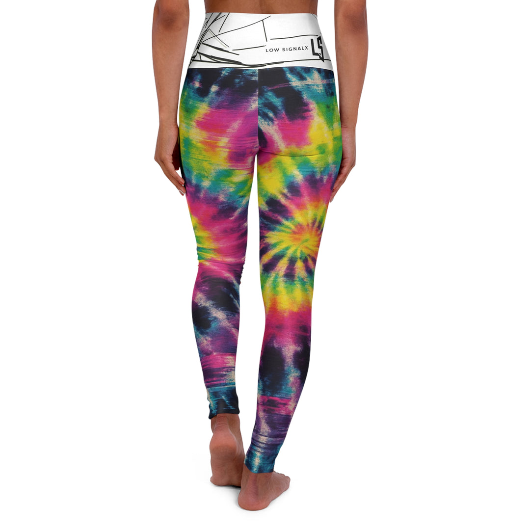 Tie-Dye High-Waist Yoga Leggings — Vibrant Spiral Activewear