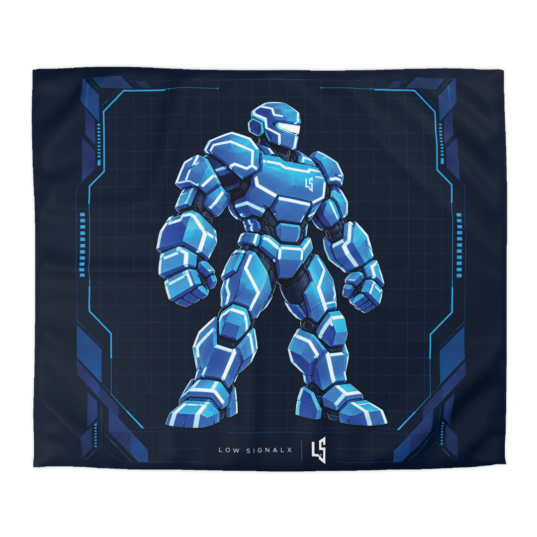 Low SignalX™ Cyber Warrior — Signal Armor Duvet Cover