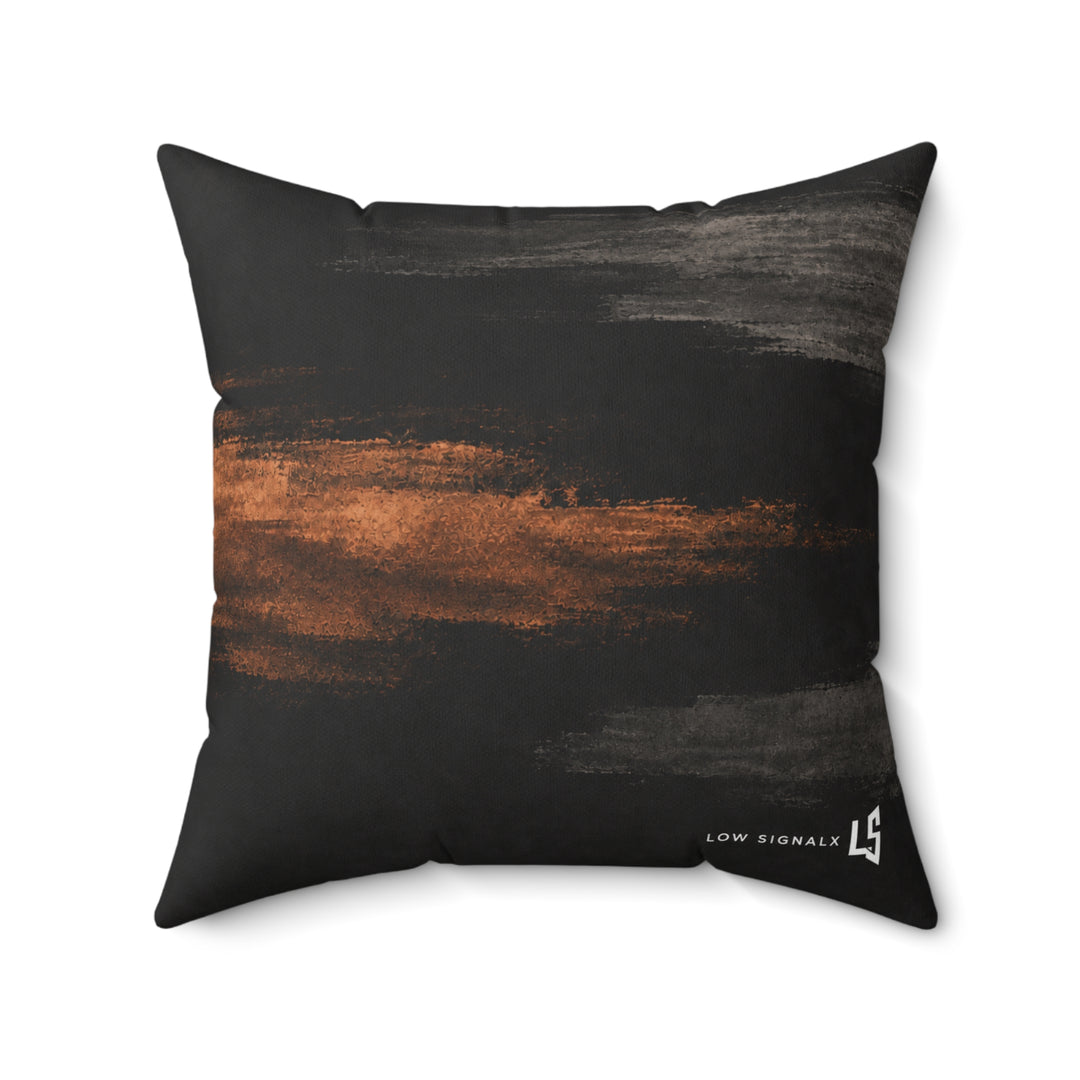 Low SignalX™ Copper Echo Accent Pillow — Copper & Charcoal