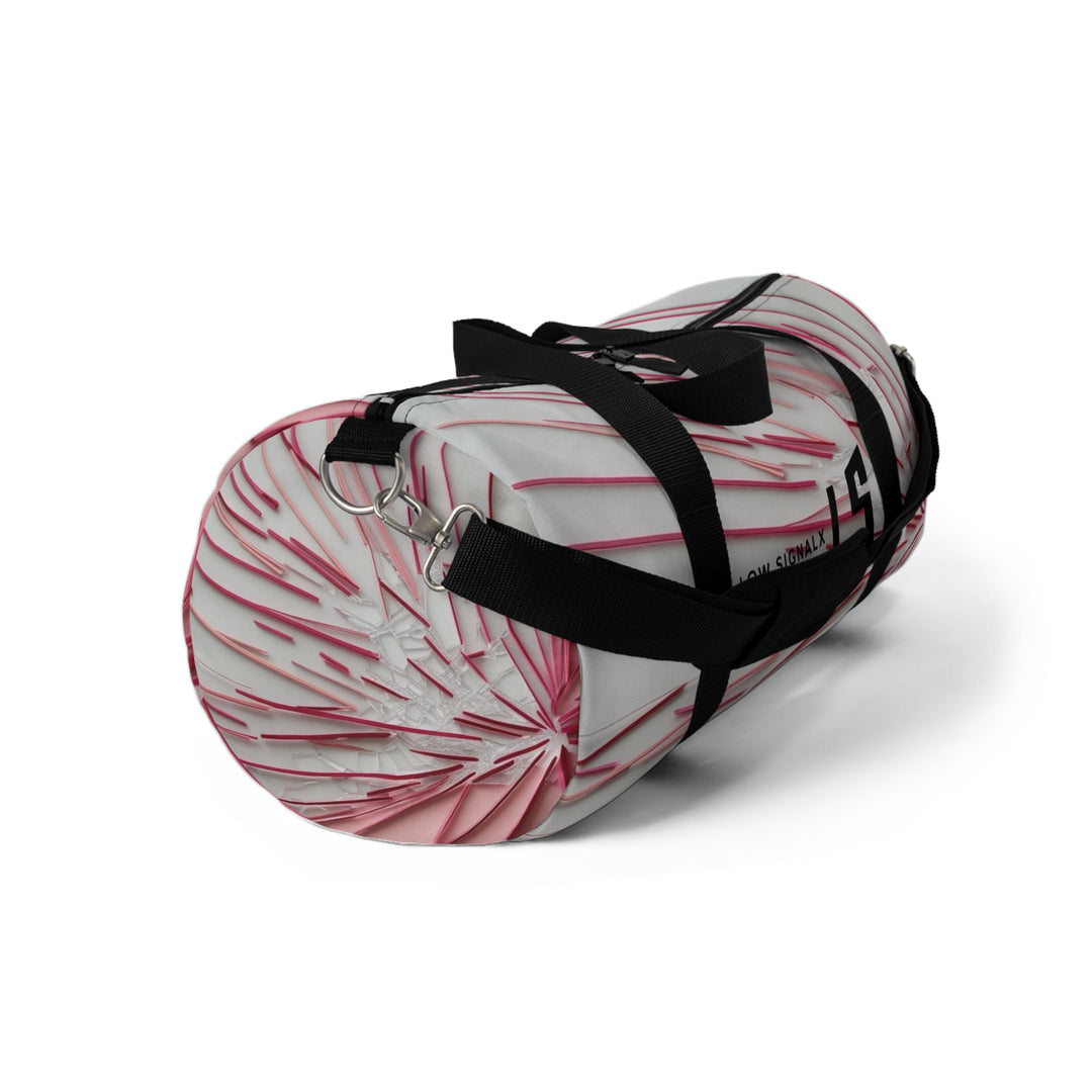 Stylish Pink Pattern Duffel Bag - Perfect for Travel & Gym