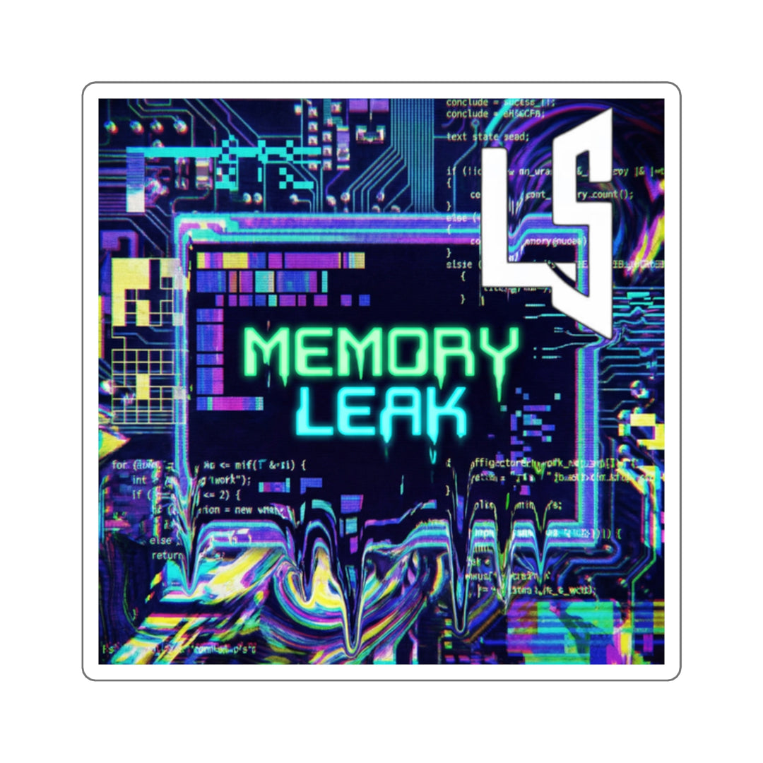 Memory Leak — Cyberpunk Circuit Retro Tech Decal