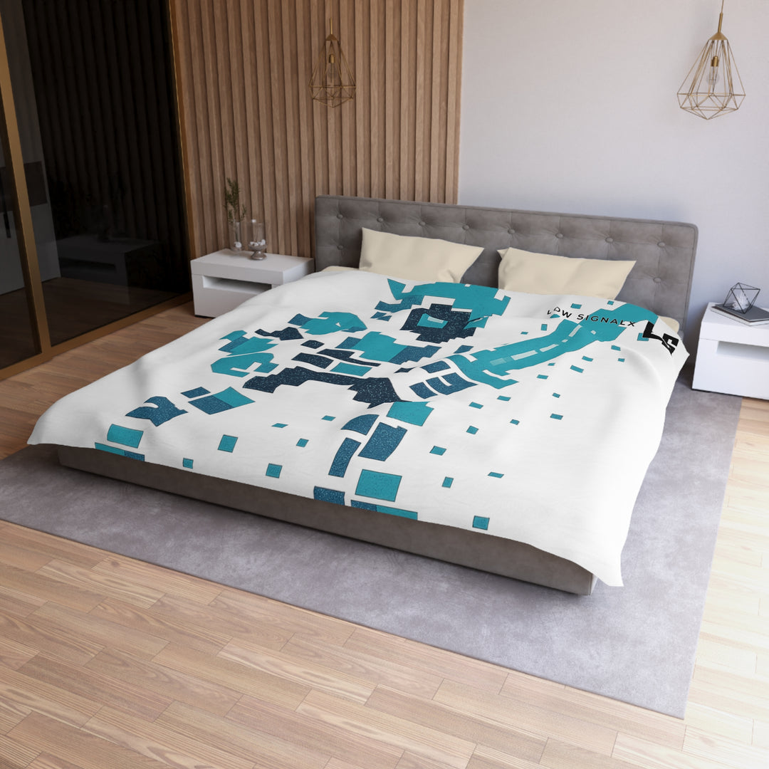 Pixel Hero Microfiber Duvet Cover, Retro Gaming Bedding, Gamer Room Decor, Gift for Gamers, Video Game Themed Bedroom