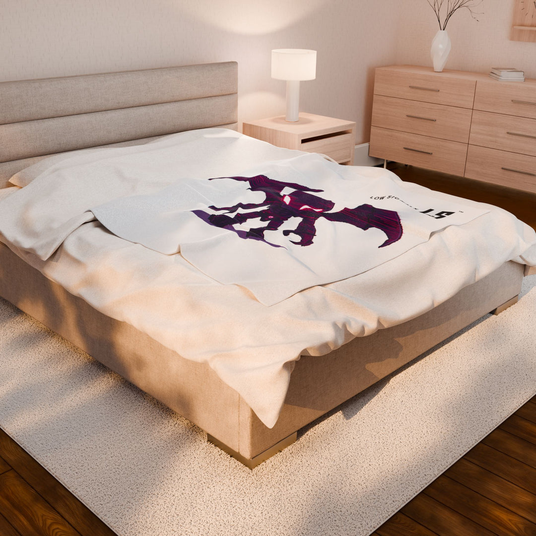 Low Signalx Plush Blanket - Cozy Home Decor, Soft Throw, Gaming Gift, Superhero Blanket, Unique Art