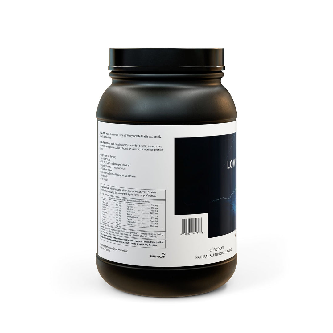 Whey Isolate Protein Supplement (907g, 2lb)