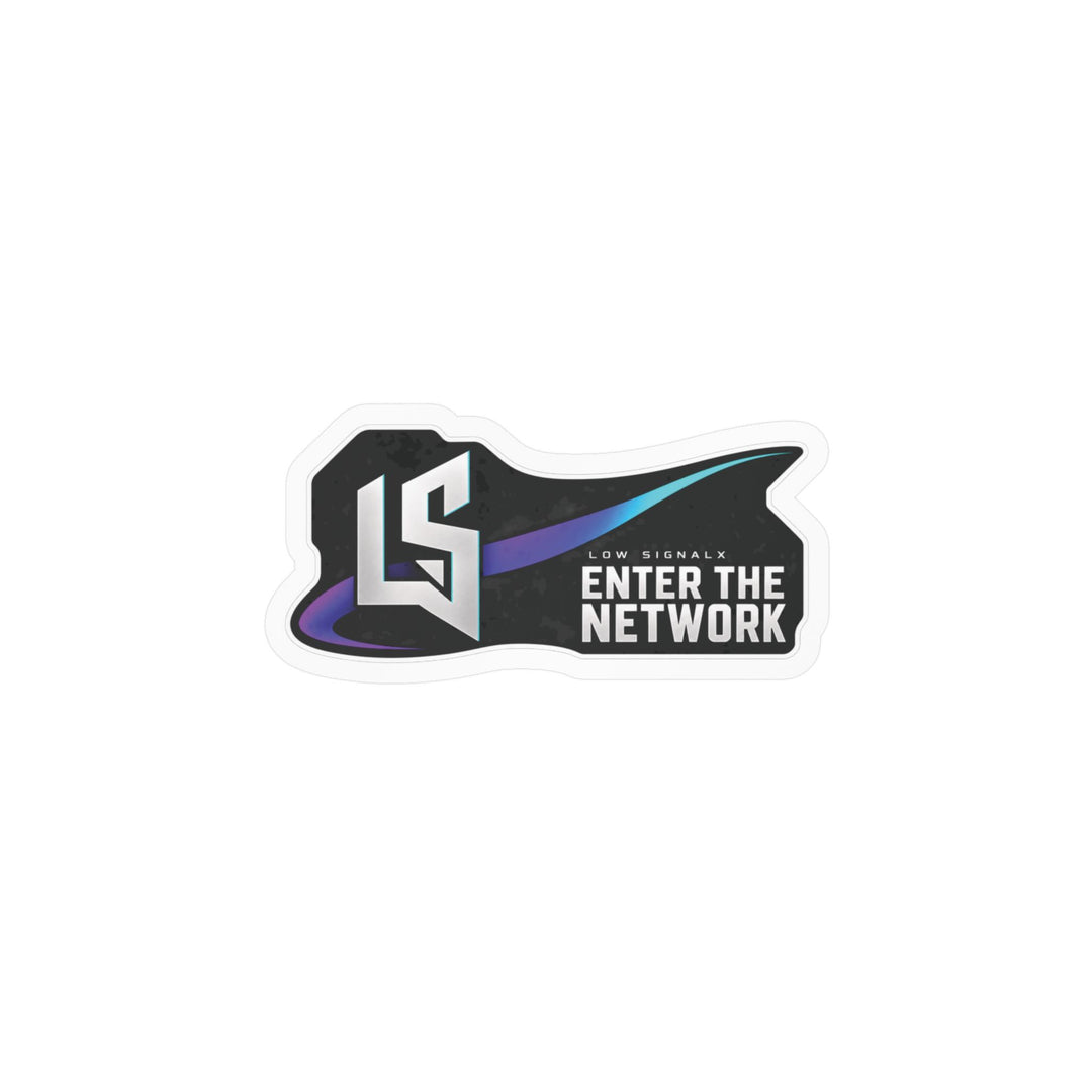 Enter the Network — Low SignalX Vinyl Sticker