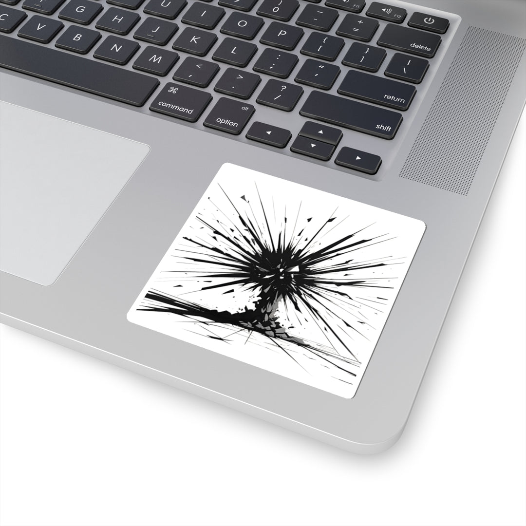 Explosive Art Kiss-Cut Stickers | Unique Laptop Decor, Gift for Artists, Creative Expression, Wall Decor, Explosion Design